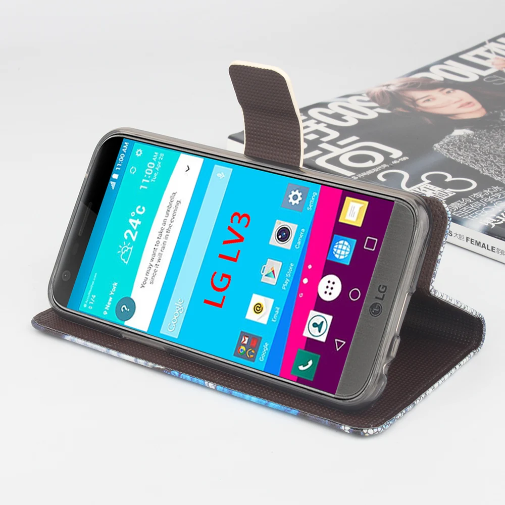 Чехол для LG LV3 K8 LV5 Модный женский чехол с рисунком бабочки G5 K4 K7 K10 кожаный
