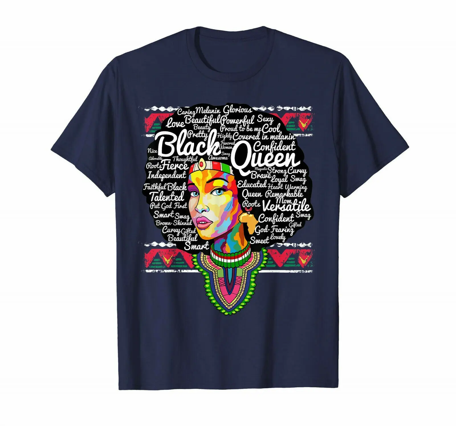 Футболка Dashiki с изображением Черной Истории образованная Мужская футболка
