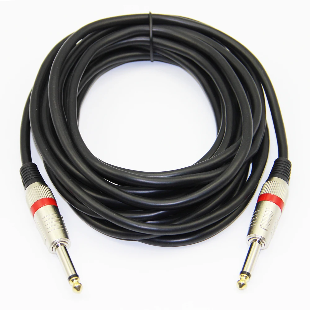 Bochara 1/4 ''Jack 6 5 мм до моно аудио кабель папа для усилителя электрогитары миксер 3