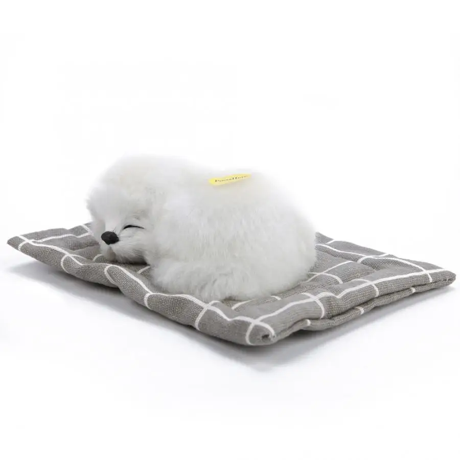 Прекрасный моделирование животных кукла PlushToy электронные игрушки для детей собак спящие собаки со звуком piesek interaktywny