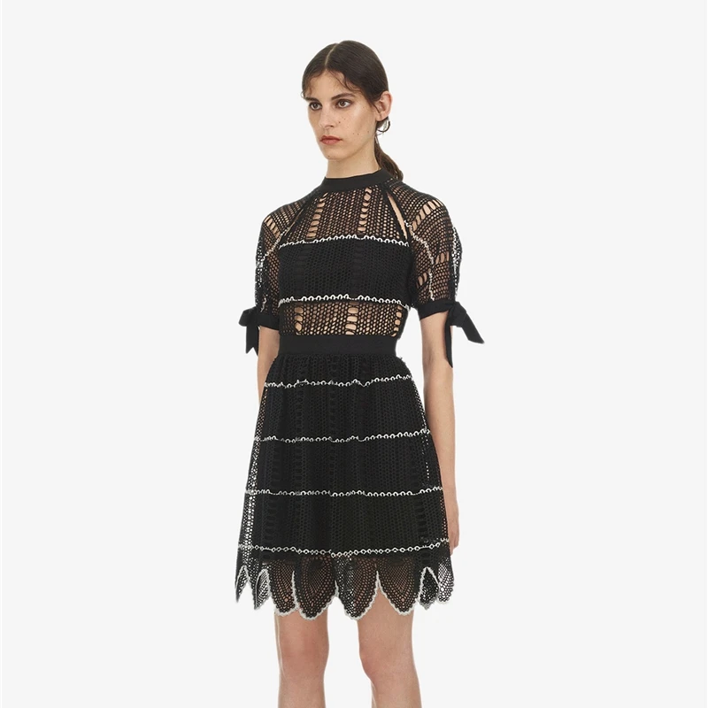 2019 Весна Автопортрет дизайнерское подиумное Платье женское сексуальное