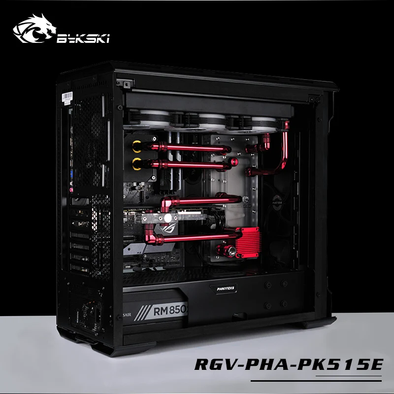 Bykski резервуар для воды Phanteks PK515E чехол компьютера, прозрачный водный щит, прямоугольник резервуар, RGV-PHA-PK515E-P