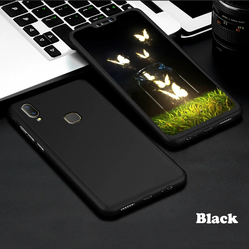 Missbuy 360 Degree Full Cover Phone Cases For Vivo Y83 Y85 Y71 Case Shockproof Fundas Couqe With Tempered Glass | Мобильные телефоны