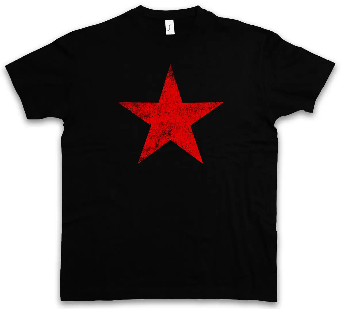 

RED STAR T-SHIRT - Socialism Communism Soviet Union UDSSR CCCP Russia Putin Kuba