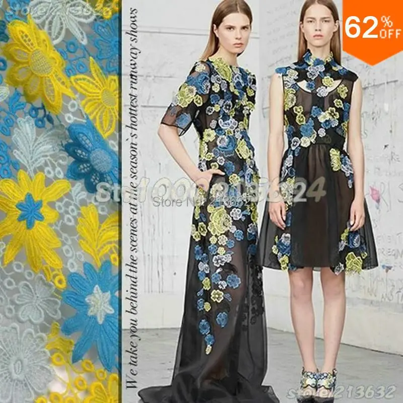 PQYY83 гипюровая кружевная ткань из органзы высокое качество швейцарская вуаль