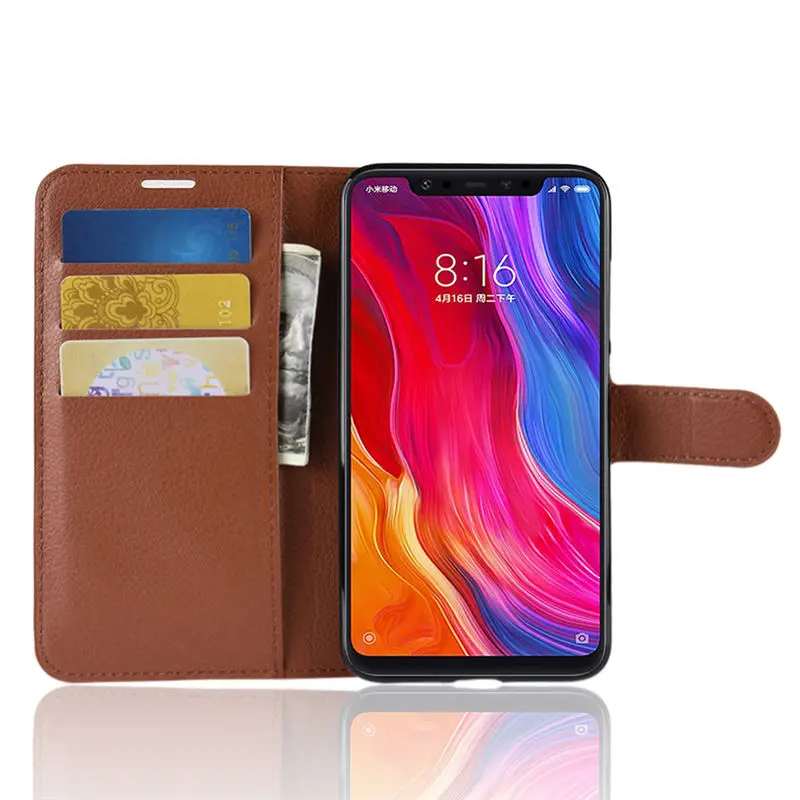 Чехол Xiaomi Mi 8 чехол mi8 6 21 дюймов кошелек Обложка на заднюю панель из искусственной