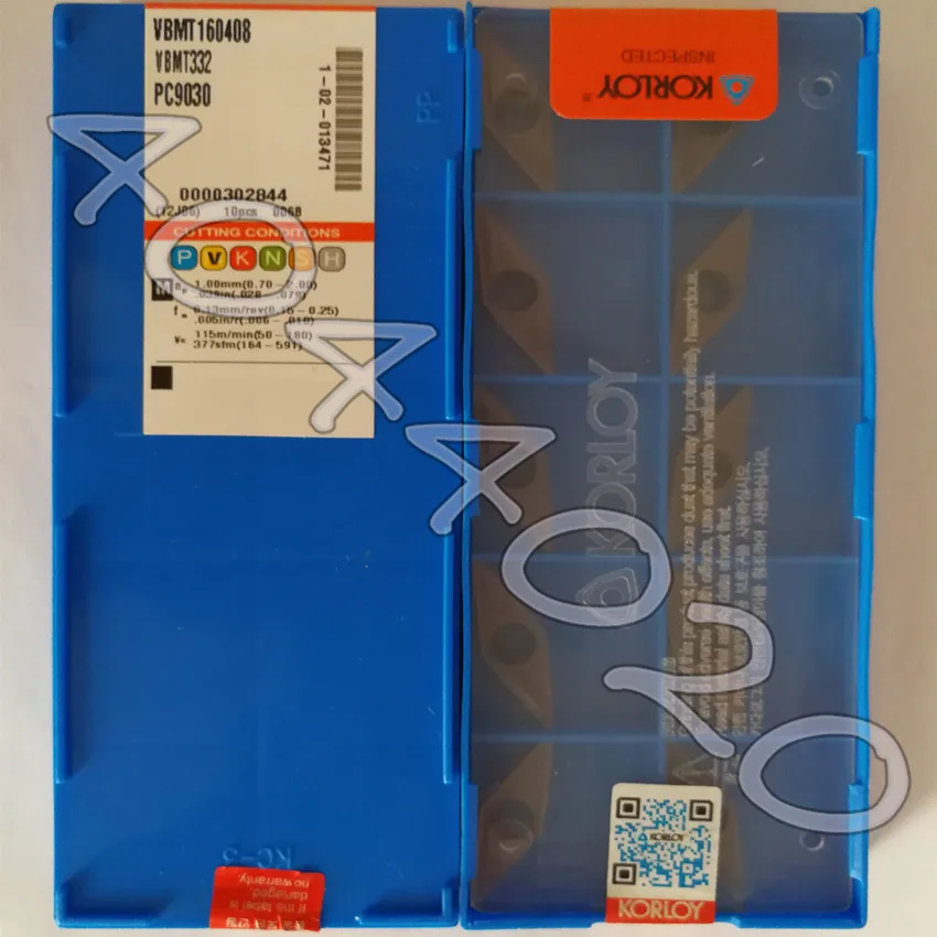 

VBMT160408 PC9030 VBMT332 PC9030 10pcs/box KORLOY Carbide blade
