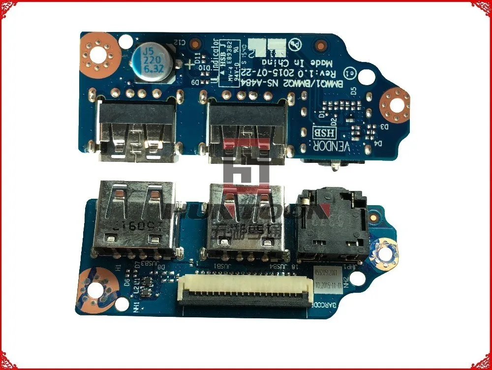 Оригинальный ноутбук USB плата NS A484 для Lenovo 300 14ISK 15ISK ноутбука BMMQ1/BMMQ2 полностью