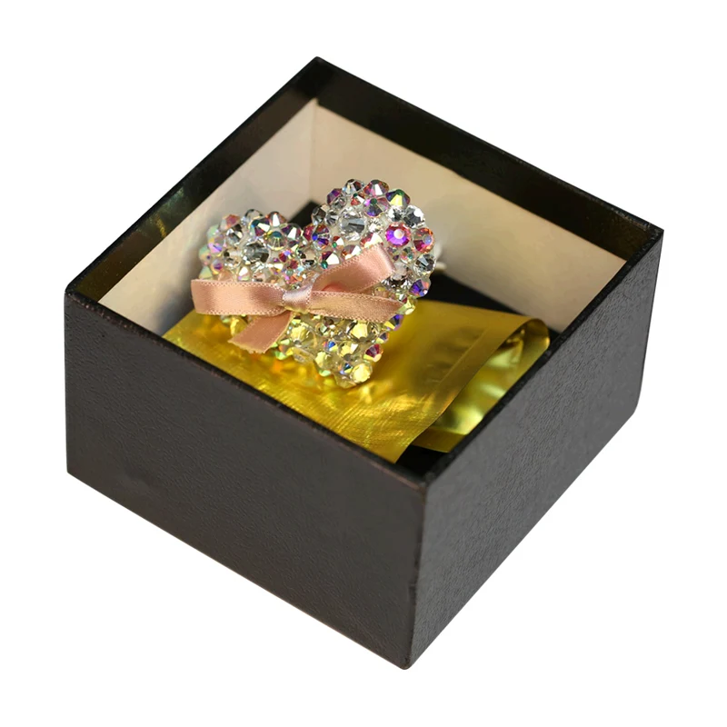 Bling Crystal автомобильный освежитель воздуха в форме сердца духи вентиляционная розетка кондиционер аромат клип милые Креативные украшения интерьер