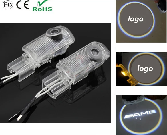 2 светодиодный т. Светодиодные Автомобильные дверные огни Призрак Тень логотип