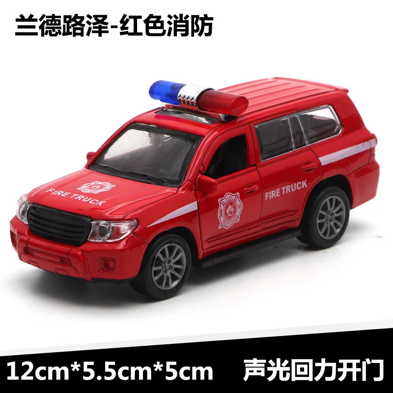 08ft 119 red 1:36 Масштаб пожарная машина полицейский автомобиль металлическая машина оттяните назад литье под давлением модель игрушки автомобиль игрушки для детей hotwheeling - Цвет: 08ft 119 red
