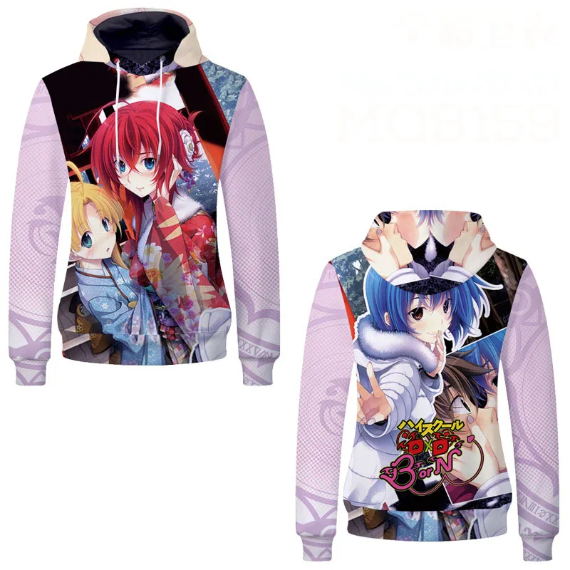 7 Высокая школа DXD Rias Gremory Himejima Akeno пуловер с капюшоном для косплейный костюм с капюшоном мужская и женская куртка Повседневная Толстовка уличная - Цвет: 7