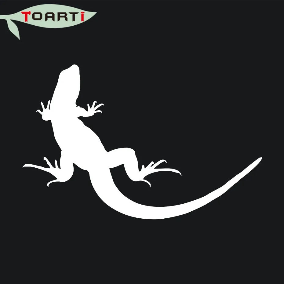 Ящерица силуэт стикер Гекко рептилия любовь весело выбрать цвет виниловая