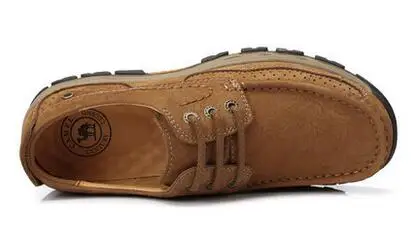 Мужская обувь новая весна 2017 отдыха на открытом воздухе обуви кожаная одежда