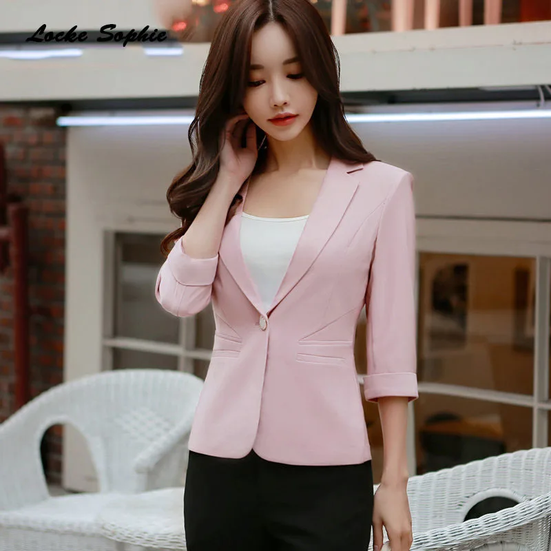 1pcs Women's Plus size Slim fit Blazers coats 2020 Winter Fashion cotton blend Small Suits jackets ladies Skinny | Женская одежда