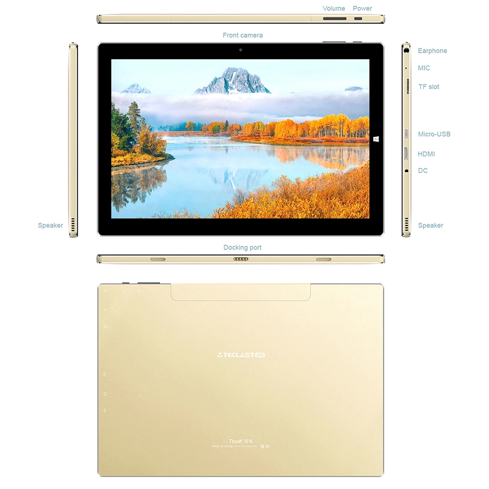 Teclast Tbook 10 s ноутбуков 4 Гб оперативной памяти 64 EMMC Клавиатура tablet окна intel HD graphic gen8