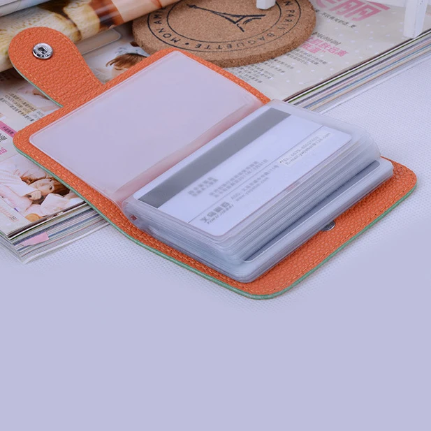 Держатель для карт из искусственной кожи 24 бита модный с пряжкой|taobao buying|package holiday