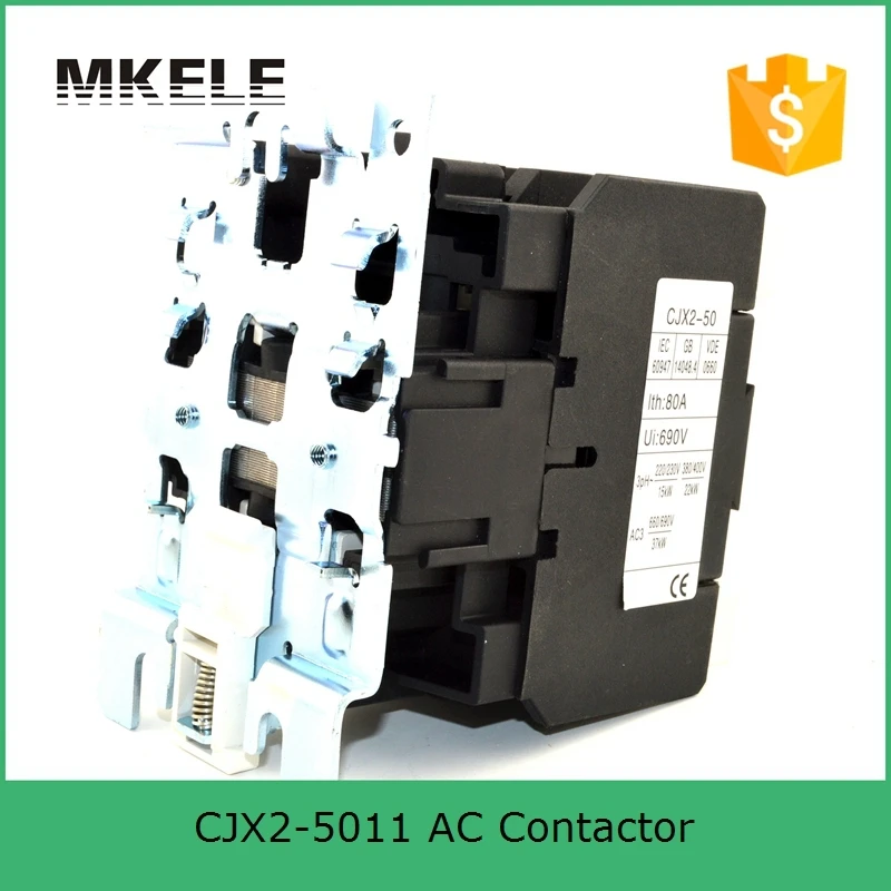 CJX2 5011 3P + NO NC 50A Номинальная катушка 380 В 36 в 110 220 напряжение трехфазный контактор