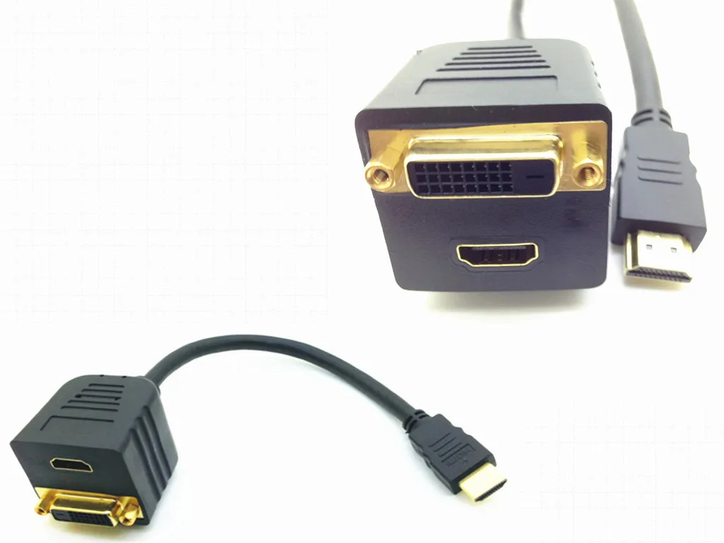 HD к + dvi линии кабеля 2 в 1 сплиттер точек HD|Соединители| |