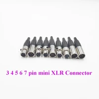 34567 pin mini xlr microphone audio connectors cannon mic microphone mini xlr male female plug small xlr audio connector