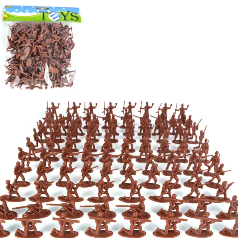 

TOYZHIJIA 100pcs/set Mini Soldiers Set Plastic Soldier Toys Action Figure great gift to your kids Random