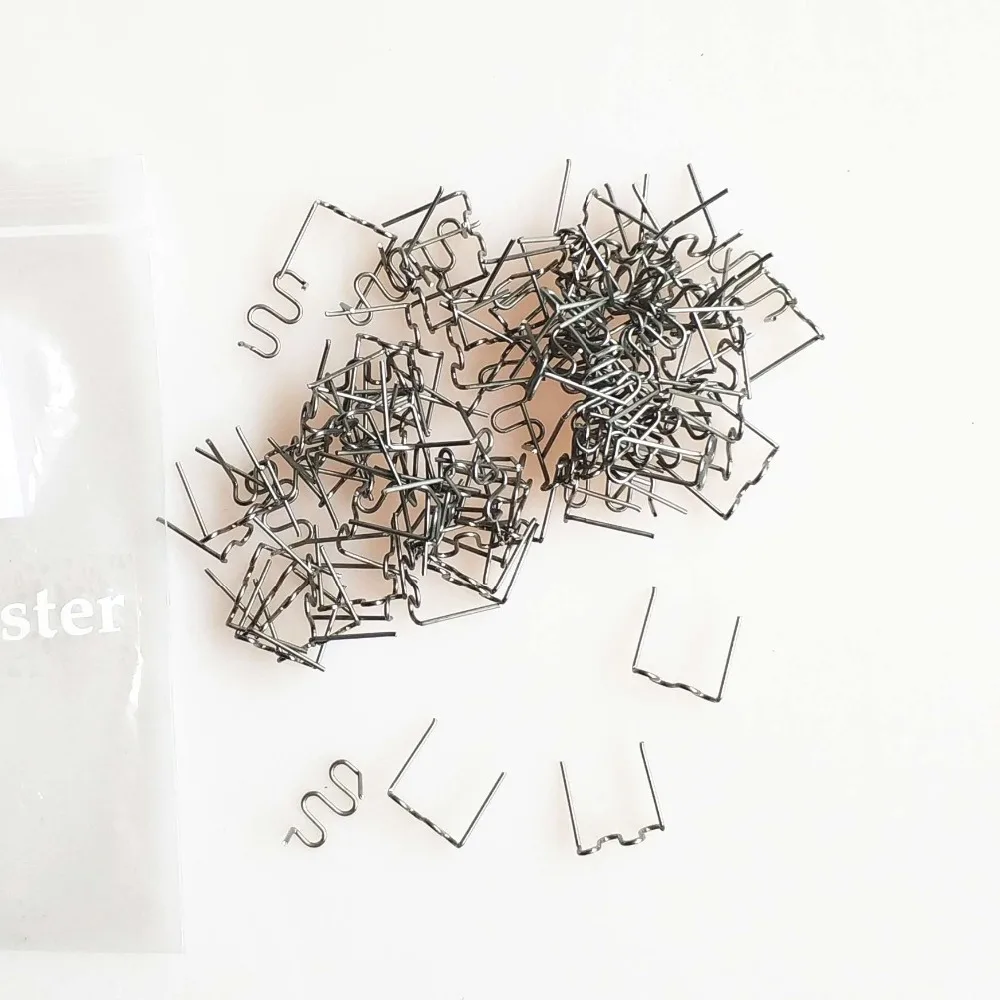 

Hot Stapler Thermal Staples Plastic Repair Kit 100pcs 0.8S Wave Pre-Cut For Hot Stapler Car Bumper Plastic Welding