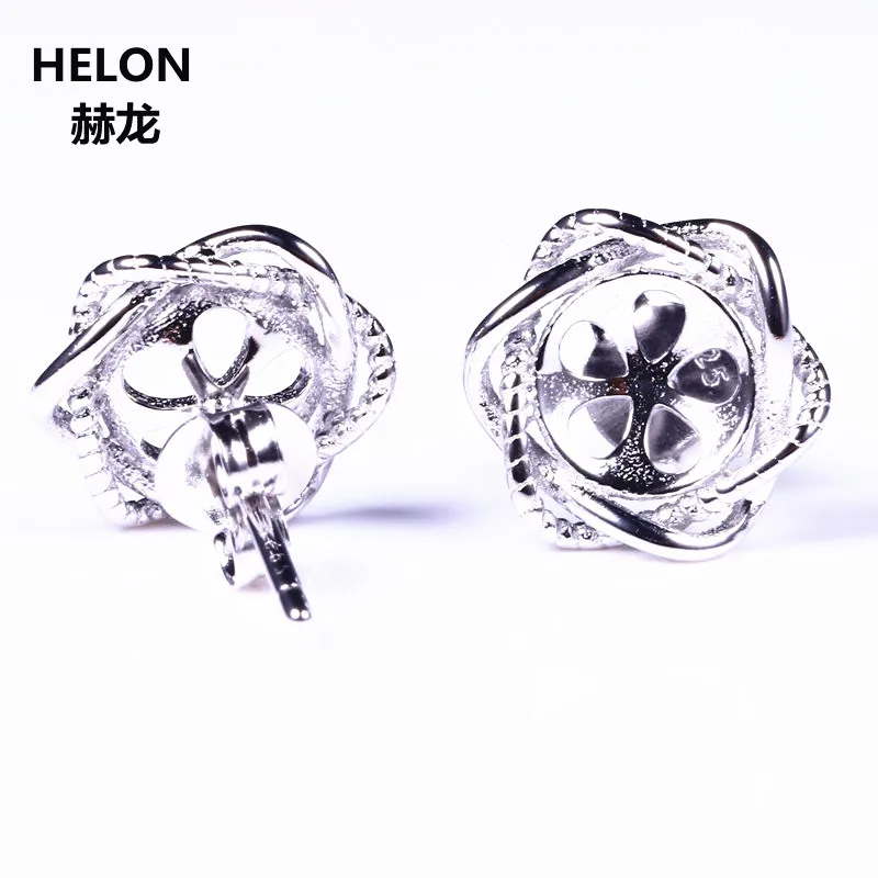 Женские серьги-гвоздики из серебра 925 пробы с жемчугом или круглыми бусинами 6 мм |