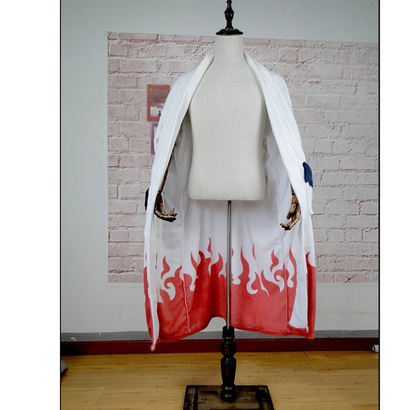 Наруто Namikaze Минато Халат Косплей Костюм 4th Hokage фланелевые пижамы зимние унисекс Yondaime халаты