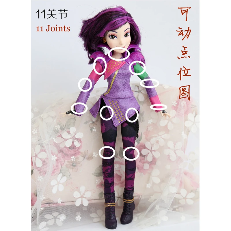 11 дюймов Оригинальный Jimusuhutu потомки Evie Mal модель BJD куклы мода суставов аниме
