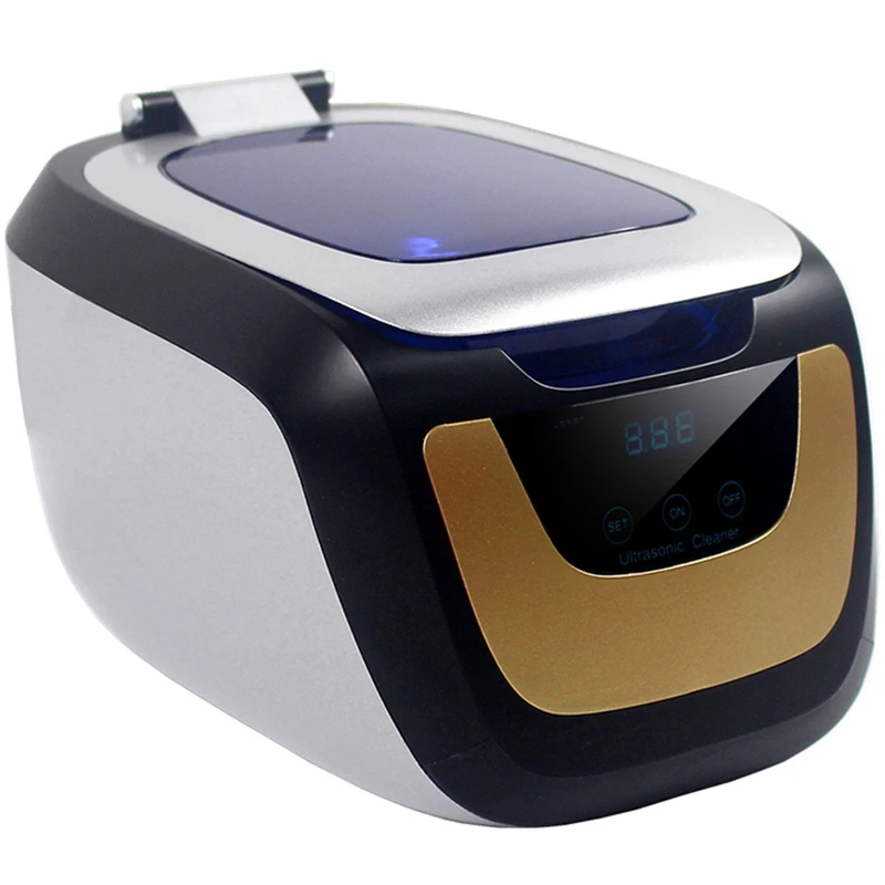 Бытовой Цифровой ультразвуковой очиститель для ванной золотистого и