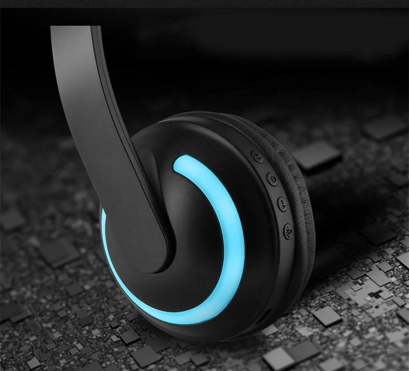 GTIPPOR кошачьи наушники Bluetooth стерео наушники мигающие светящиеся кошачьи наушники игровая гарнитура наушники 7 цветов светодиодный светильник