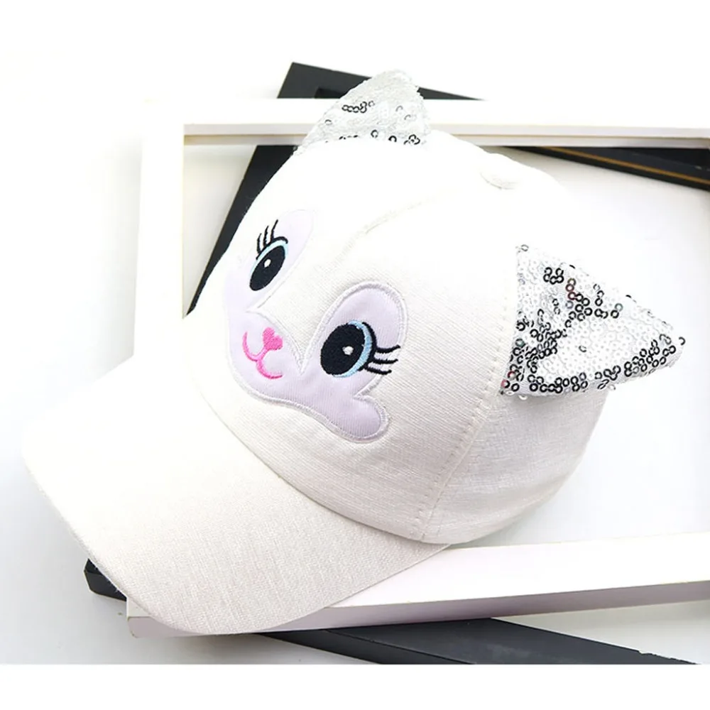 

Baby Hats Cute Cartoon Child Korean Cat Baseball Caps Spring New Summer Baby Boy Girl Sun Hats Beanies Kids Props For 3-7 Years