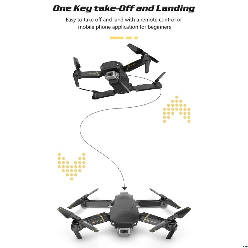 GD89 wifi FPV 480P 1080P HD камера режим удержания высоты складной Радиоуправляемый Дрон RTF