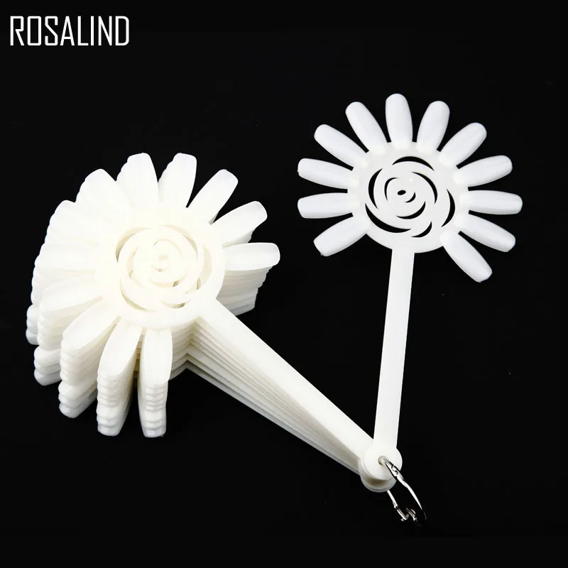 ROSALIND Ложные палетки для лака ногтей прозрачные белые практики искусство Пряжки