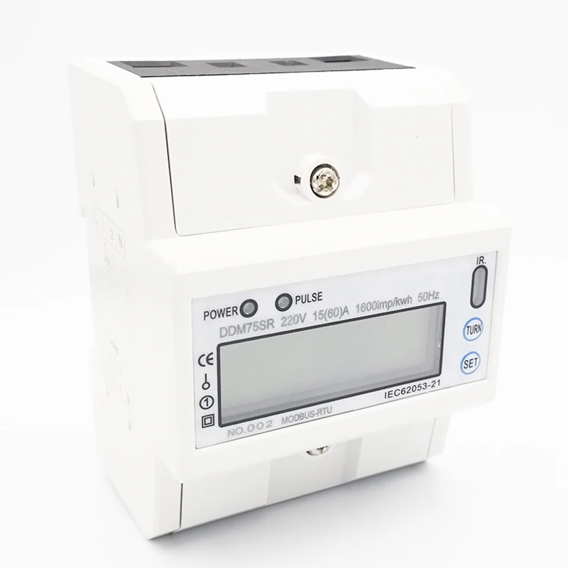 ЖК ac220V 230 V 50 Гц 60 Гц 5-80A RS485(MODBUS-RTU) удаленного счетчика функция подсветки счетчик электроэнергии Мощность метр кВтч