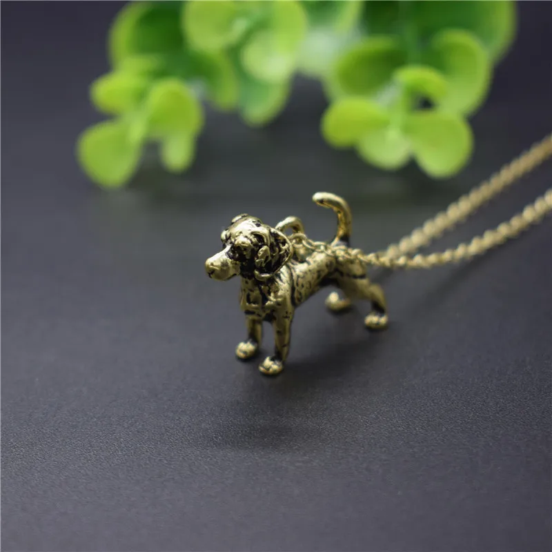Новое винтажное Модное 3D ожерелье с биглями модное Beagle ожерелье женские украшения