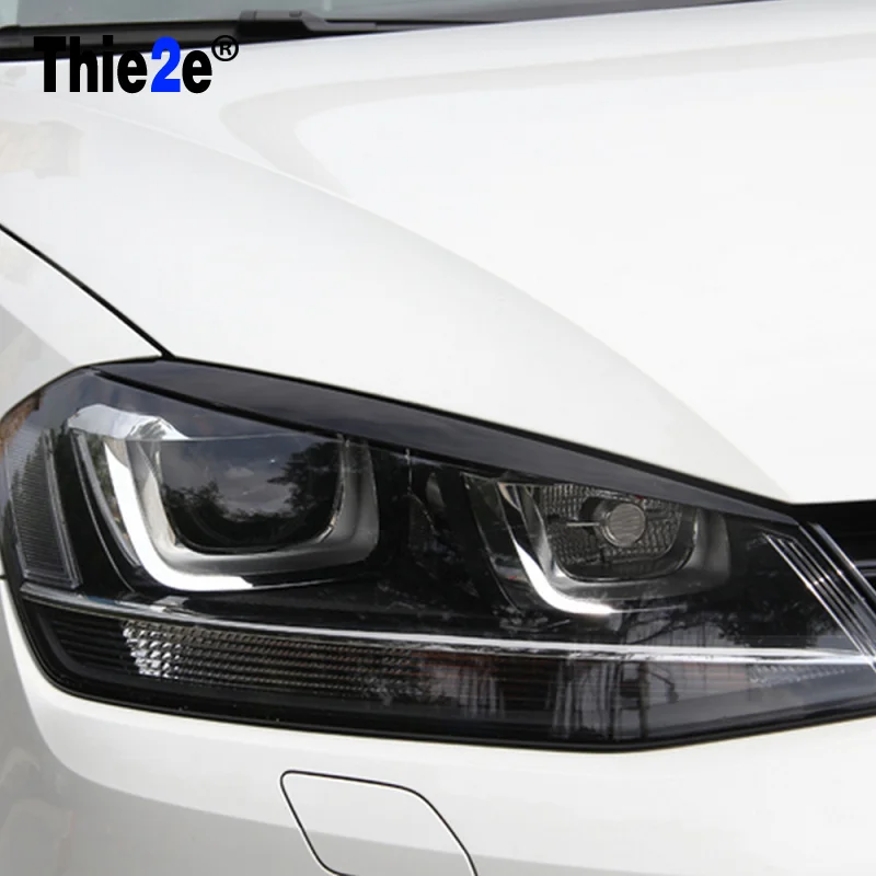 Черные фары Брови Веки ABS отделка эмблема подходит для VW MK7 GOLF 7|golf 7 mk7golf mk7 |