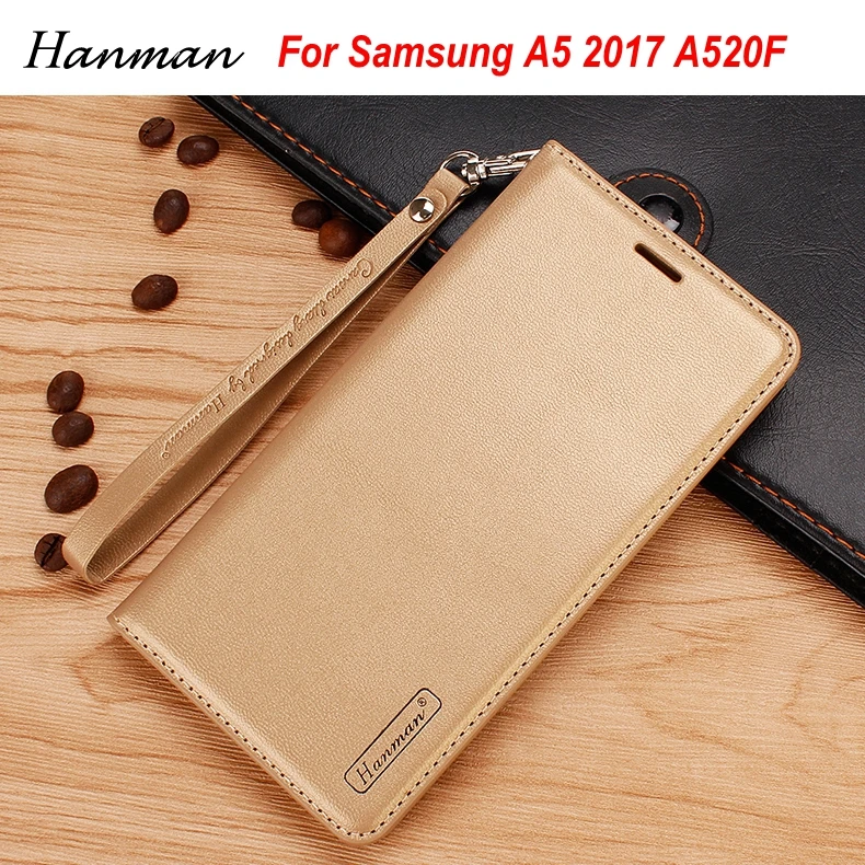 Hanman чехол для Samsung Galaxy A5 2017 a520f Бизнес Пояса из натуральной кожи серии кошелек