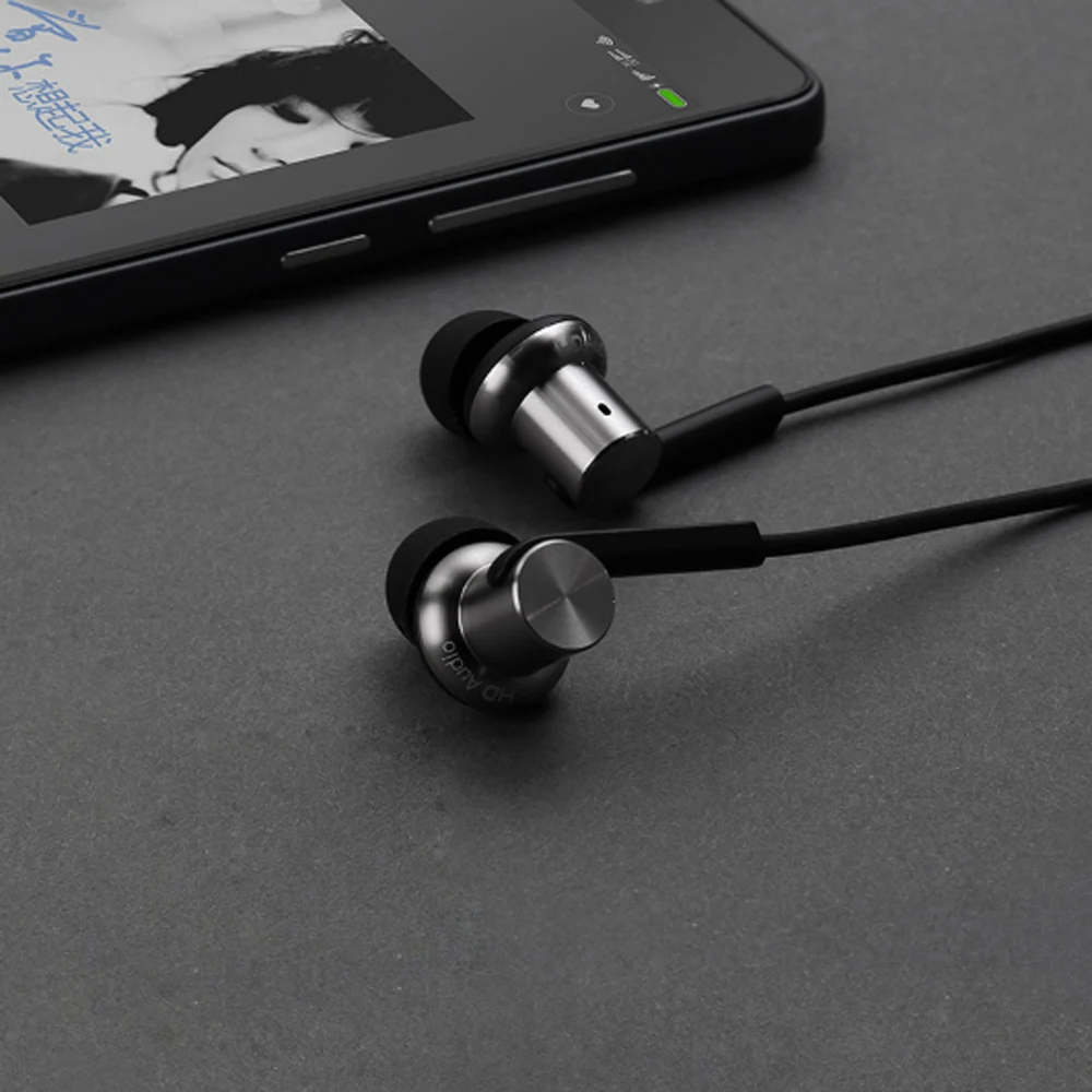 100% Xiaomi Hybrid / Pro HD наушники в ухо HiFi Mi Piston 4 с микрофоном Circle Iron смешанный для