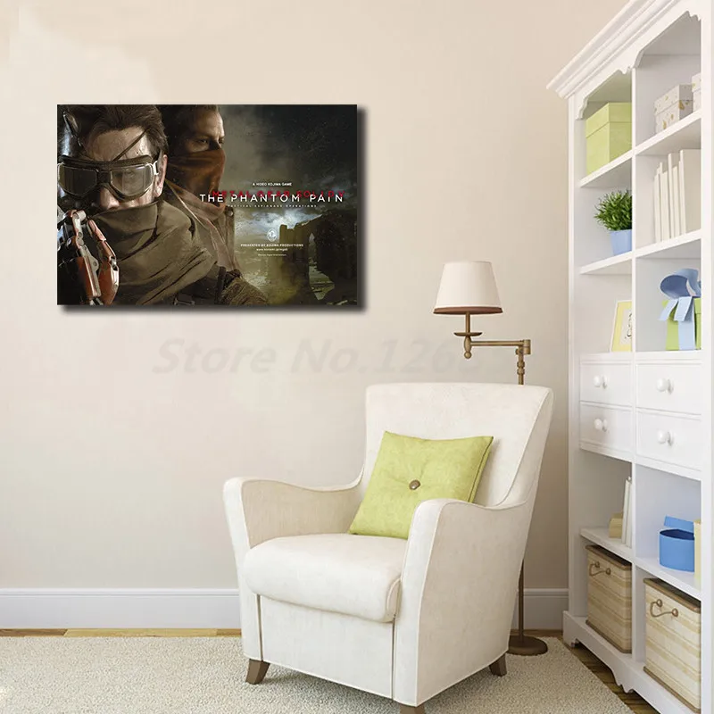 Металлическая Шестерня твердый V The Phantom Pain HD настенные художественные плакаты на