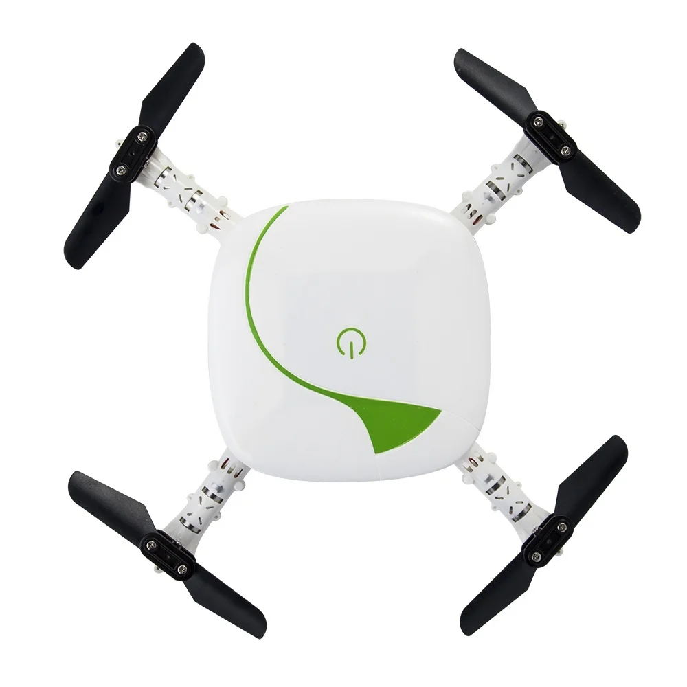Складной карманный Радиоуправляемый квадрокоптер WIFI FPV Дрон с широкоугольной HD