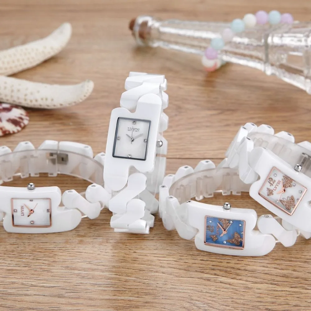 

Lvyin Ceramic Watch Waterproof Casual Ladies Quartz Watch Watches Wrist Simple Precision Watches Gift Present 6830 Dropshipping