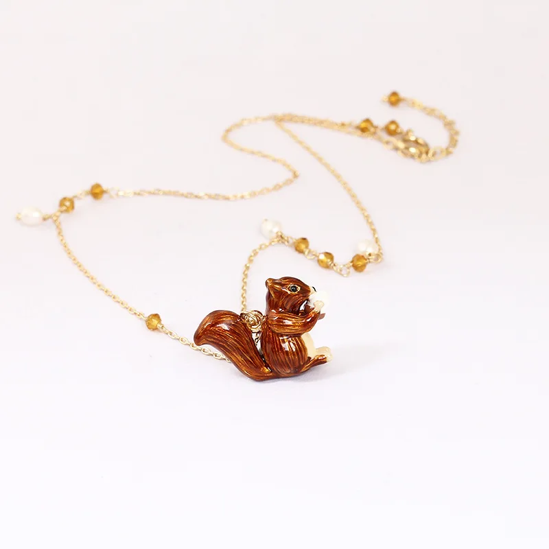 Европейский Животных С Короткой Цепью женская позолоченный Аксессуары Ожерелье