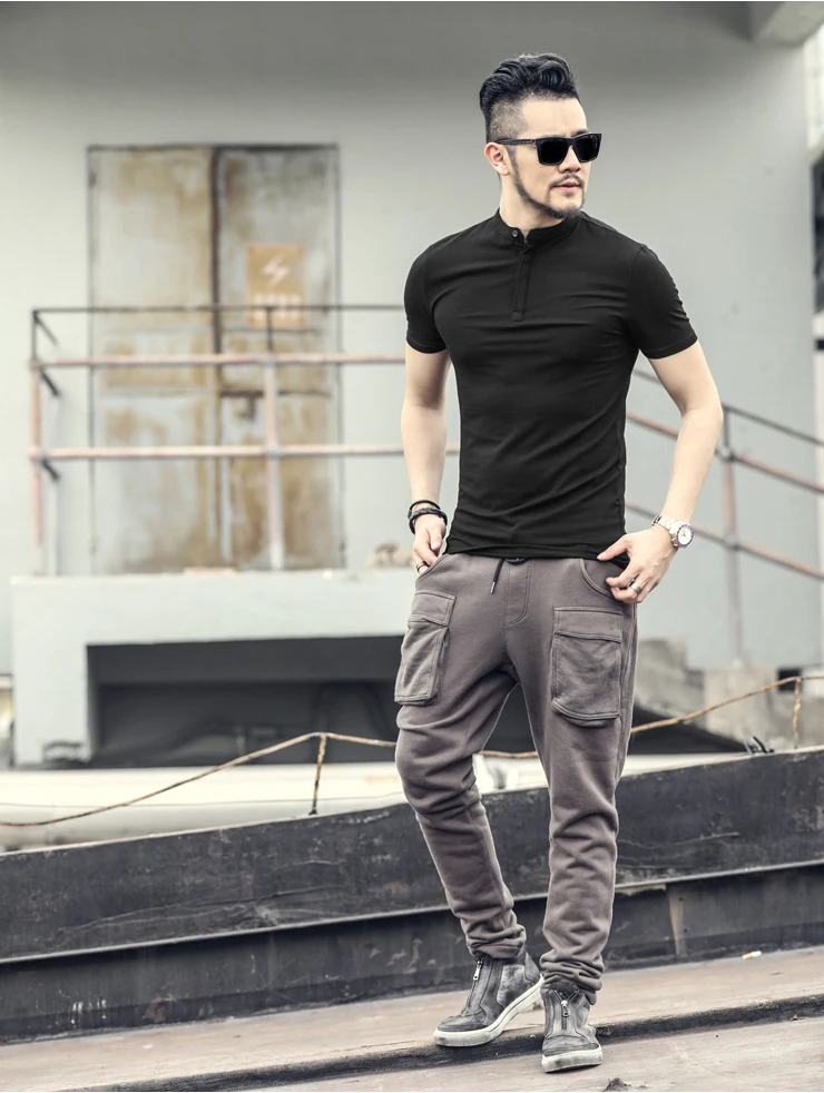 Бренд Для мужчин s Solid Polo Paul рубашка Masculina для Для мужчин модная мужская Повседневное Генри воротник Slim Fit Хлопок Поло Для мужчин летние PL-13