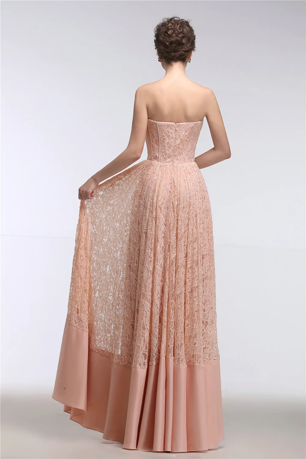New Arrival Real Photo Vintage Sexy Backless Floor-length Prom Dresses For Teens Plus Size A-line Strapless Vestidos De Noche | Свадьбы и