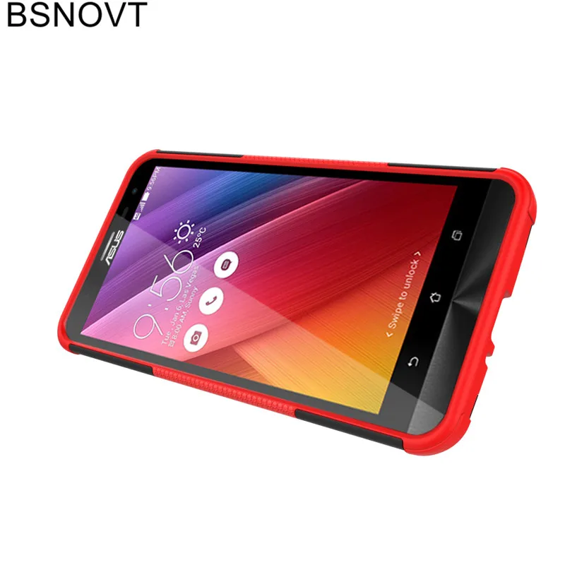 BSNOVT For Asus Zenfone 2 Laser ZE601KL Cover 6.0'' Soft Silicone+ Hybrid Plastic Case Fundas |