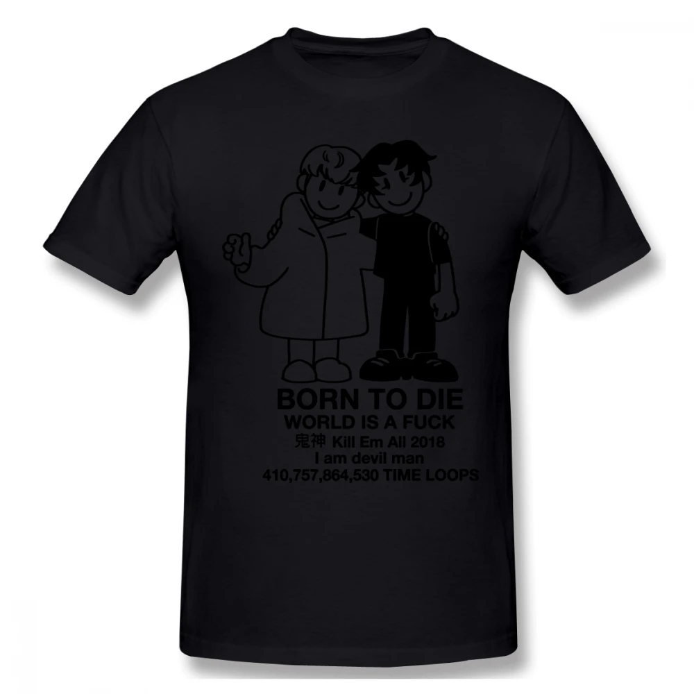Devilman crybaby Camisetas Rock Мужская футболка с короткими рукавами, хлопковая Футболка с круглым вырезом для мужчин размера плюс, топ на заказ