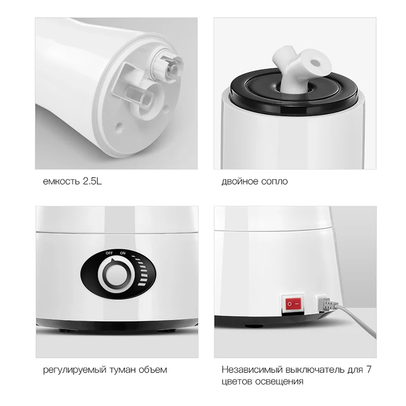 Портативный увлажнитель воздуха ионизатор ультразвуковой диффузор с