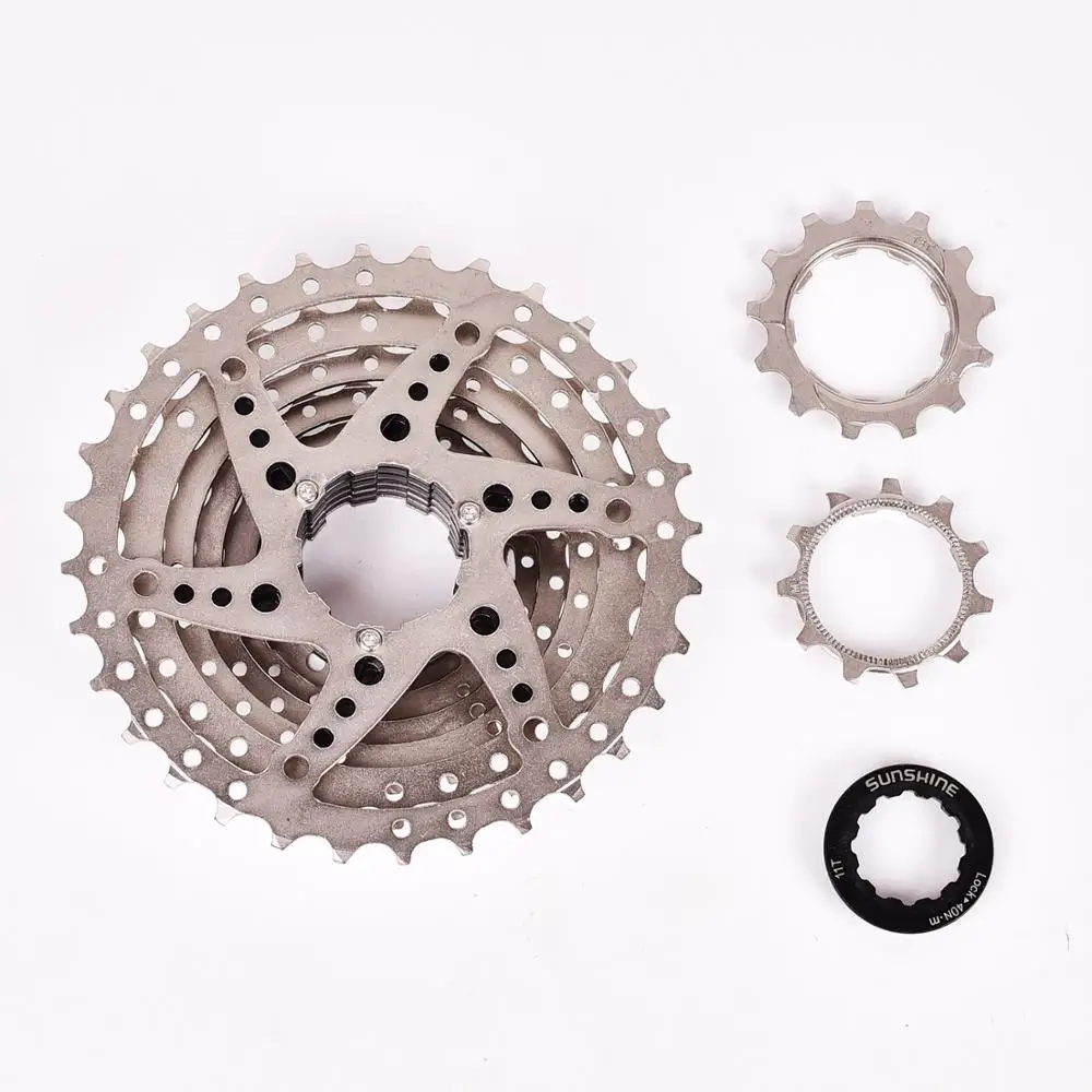 SUNSHINE MTB велосипед Freewheel 8S 11-32 36 40 42T MTB горный велосипедный маховик 8 24 скоростные кассетные звездочки для 8 скоростей