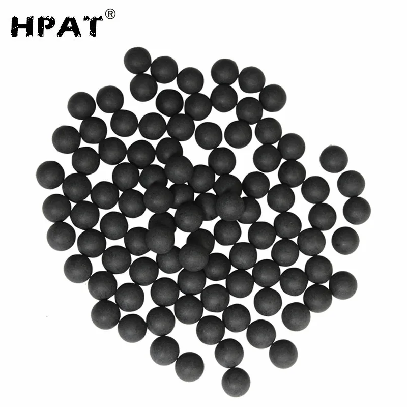 Black SPUNKY 500 шт./пакет 0,50 Калибр Пейнтбол Reball резиновые пейнтбол шарики - Цвет: Black